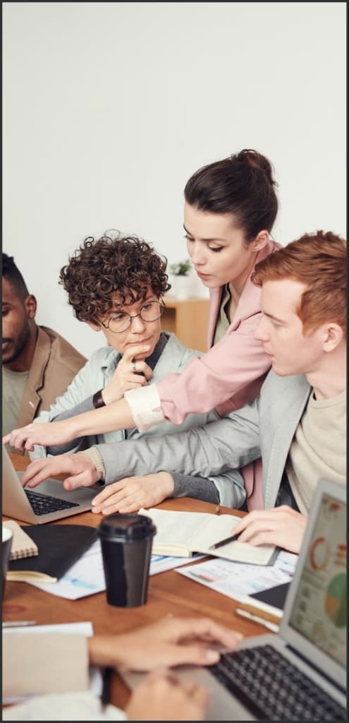 Team collaborating in a workshop